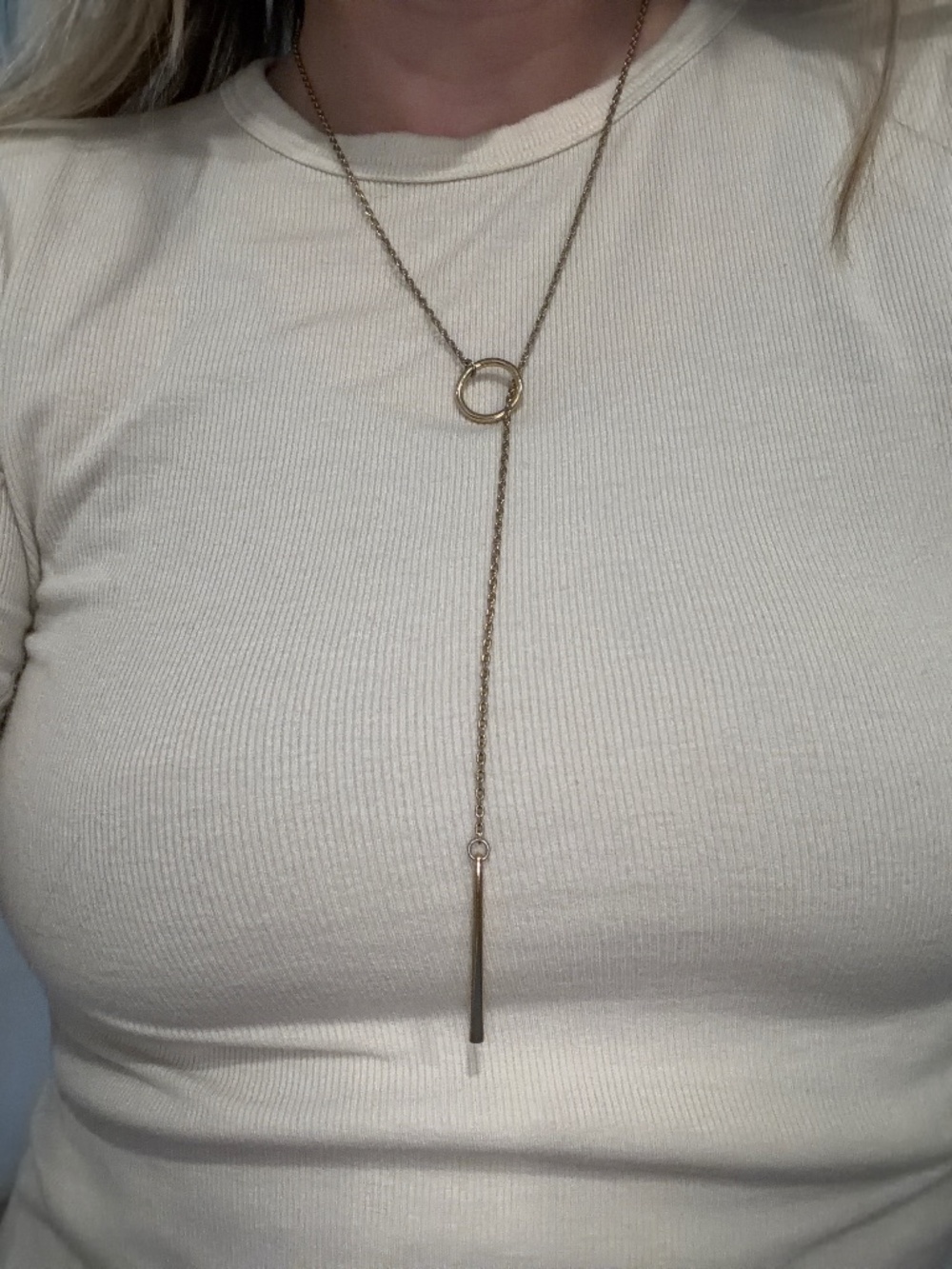 25” gold chain necklace